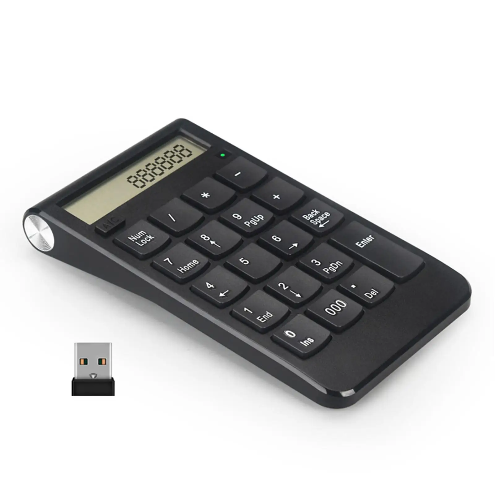 Number Pad Portable Durable with Digital Display Resistant in 1 Rechargeable Calculator for Laptop PC Finance