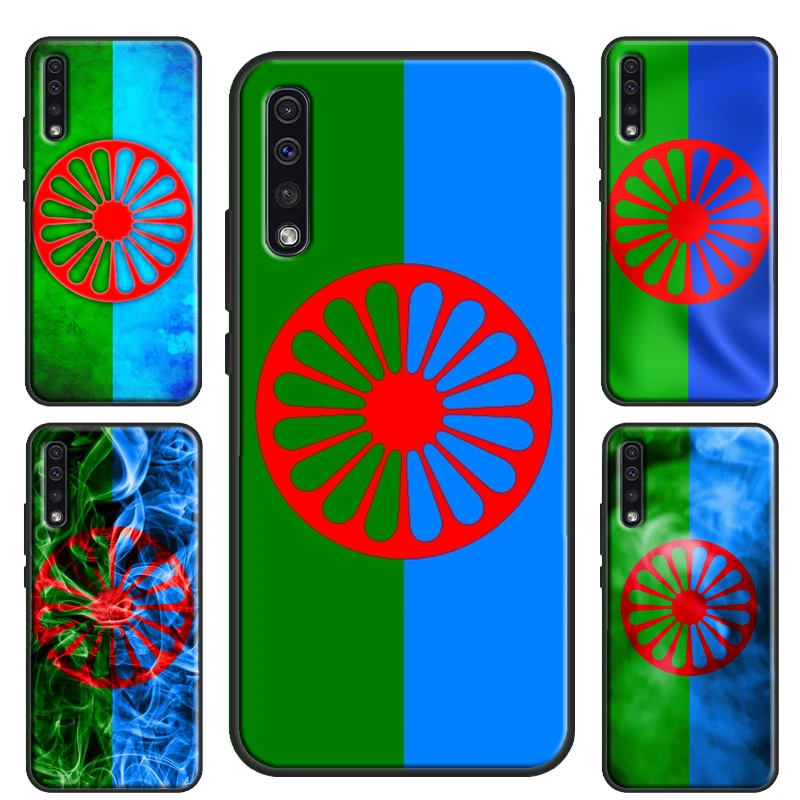 Gypsy Romani Roma Flag Case For Samsung A52 A72 A32 A12 A51 A71 A50 A70 A21S S10 S20 Plus S21 FE S22 Ultra Cover