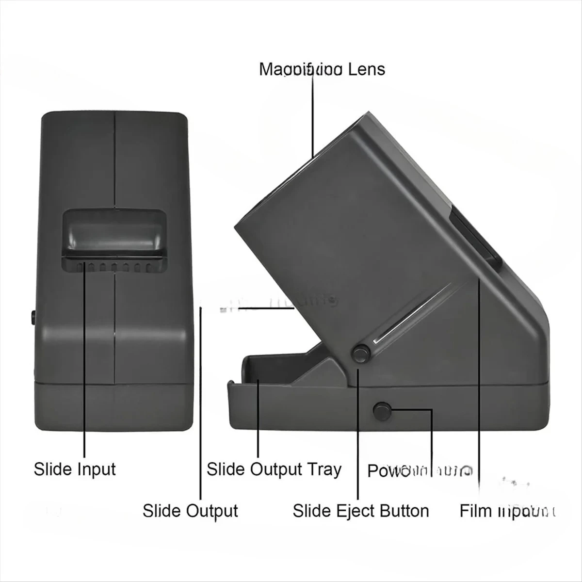 A98T35mm Slide Viewer, 3X Magnification, USB Powered/Battery Operation-for 35mm Daylight Film Slide and Negative Viewer