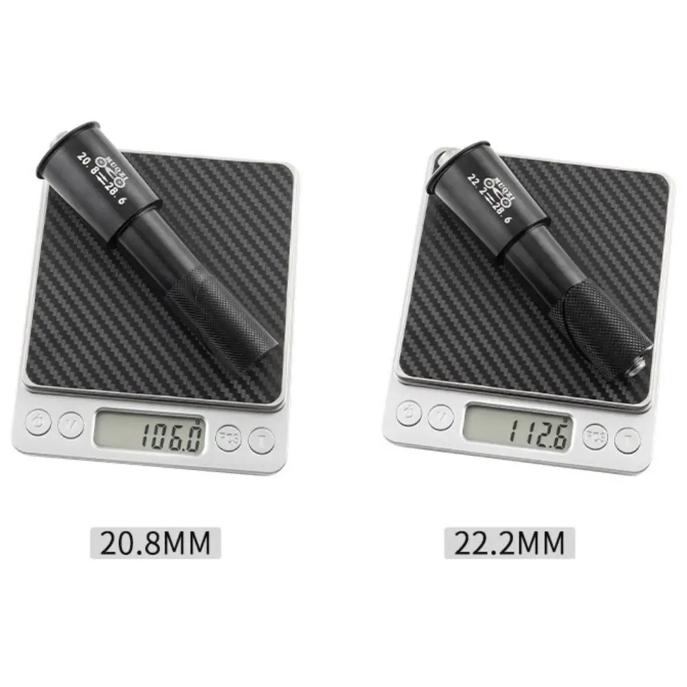 

New Aluminum Alloy Bike Fork Extention Adapter Black 20.8/22.2MM Hanging Core Riser Lightweight Bicycle Stem Conversion