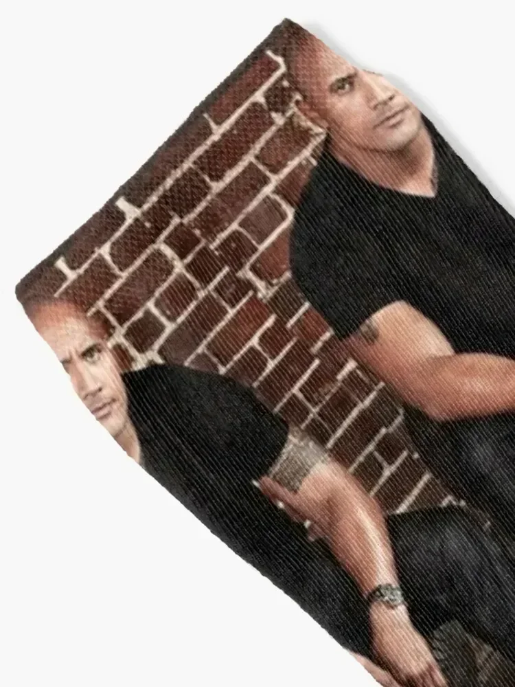 جوارب دواين جونسون للجري مع طباعة أحذية رياضية للرجال