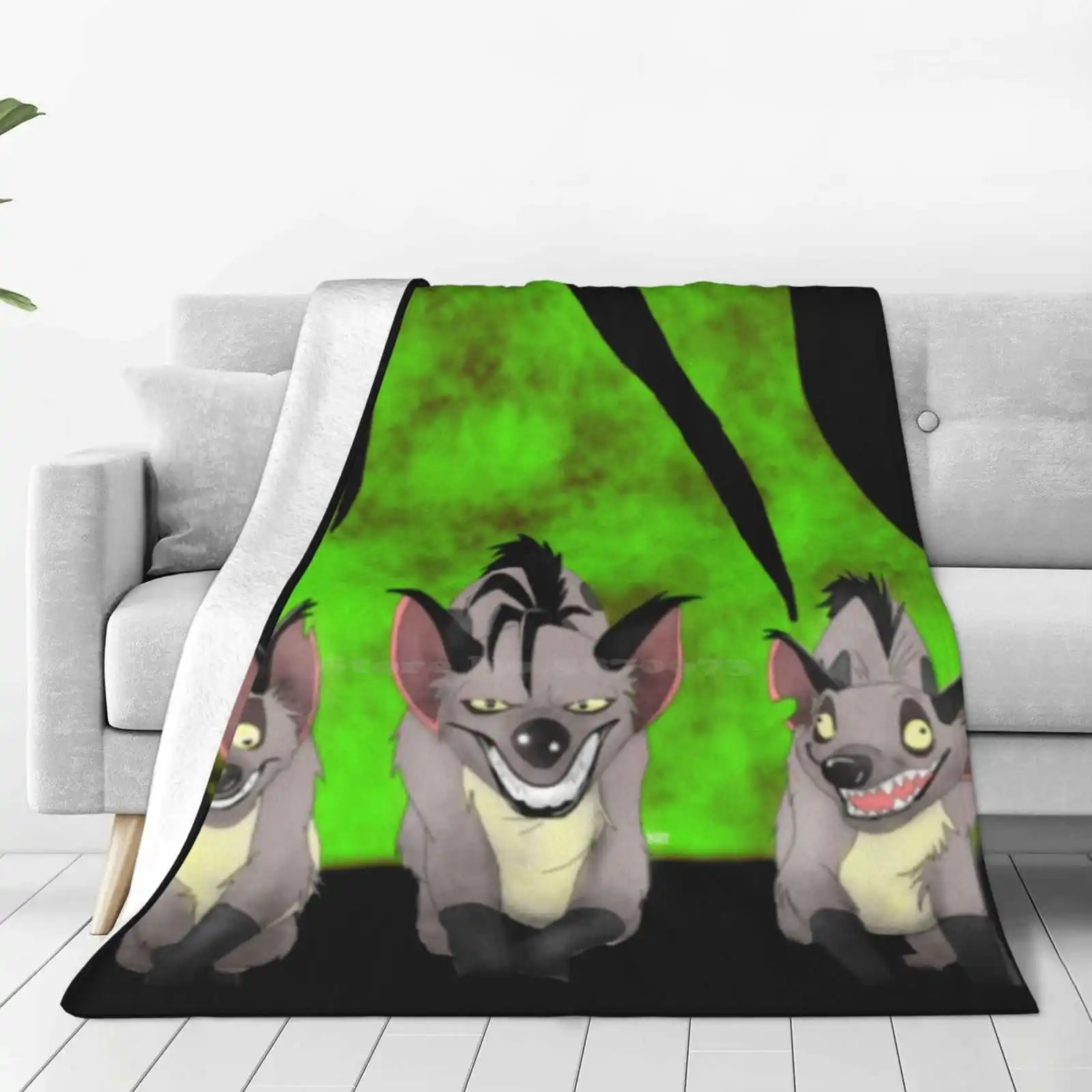 Hyenas Fashion Soft Warm Throw Blanket Hyena Trouble Pride Lands Movie Kids Show Evil Bad Villain Group Mean Dog Cool Mean