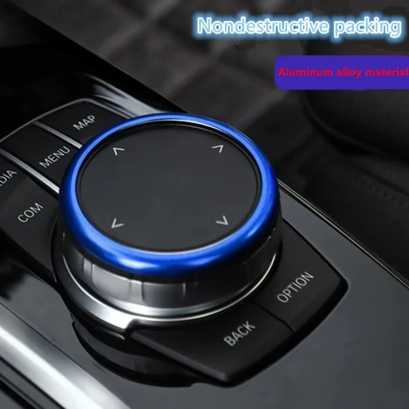 Aluminum Ring Center Console IDrive Multimedia Controller Knob Ring for -BMW 1 2 3 4 5 6 7 Series X3 X4 X5 X6