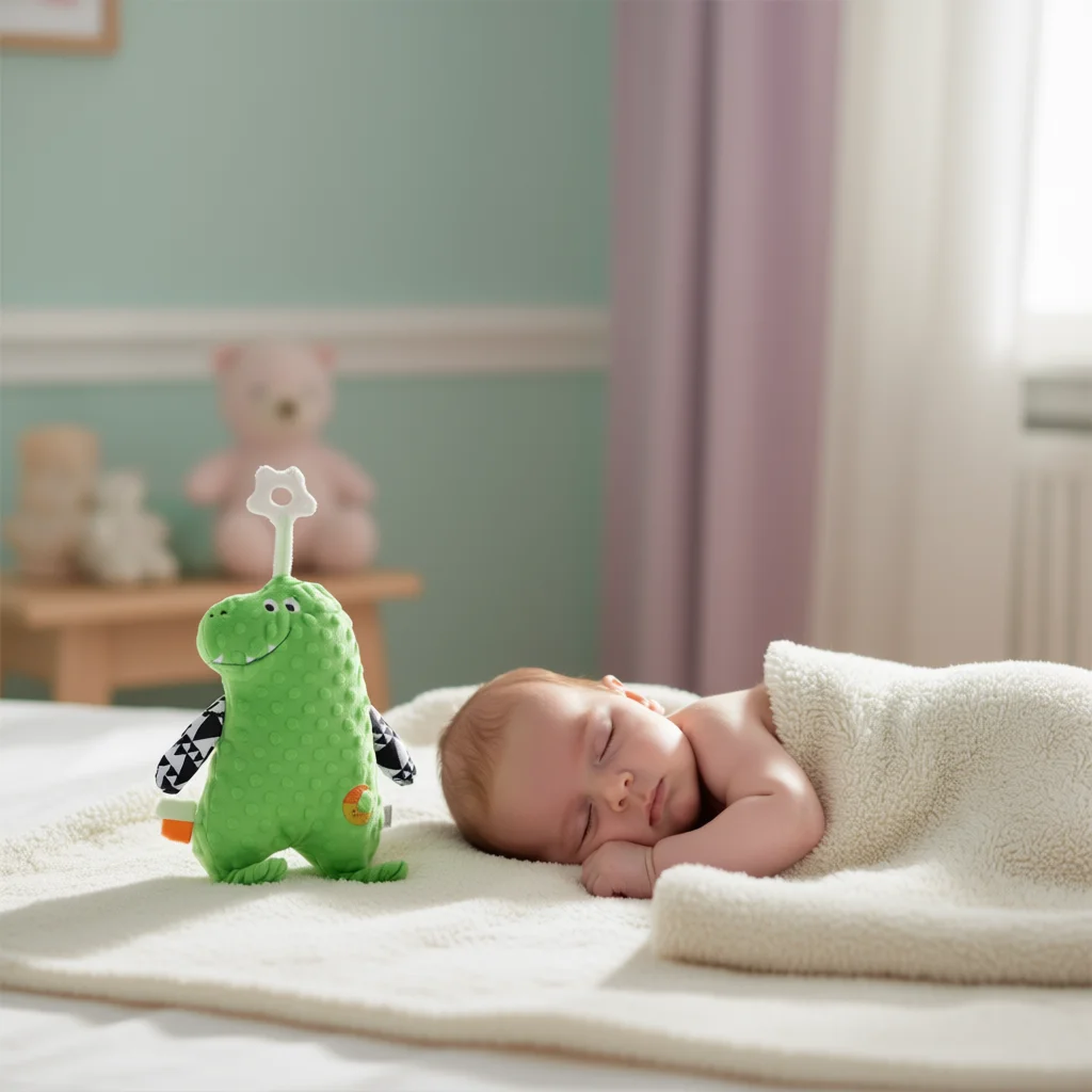 Asciugamano in peluche comfort per neonati – Adorabili bambole rilassanti con animali con morbido tessuto, perfetto per il sonno e la sicurezza emotiva