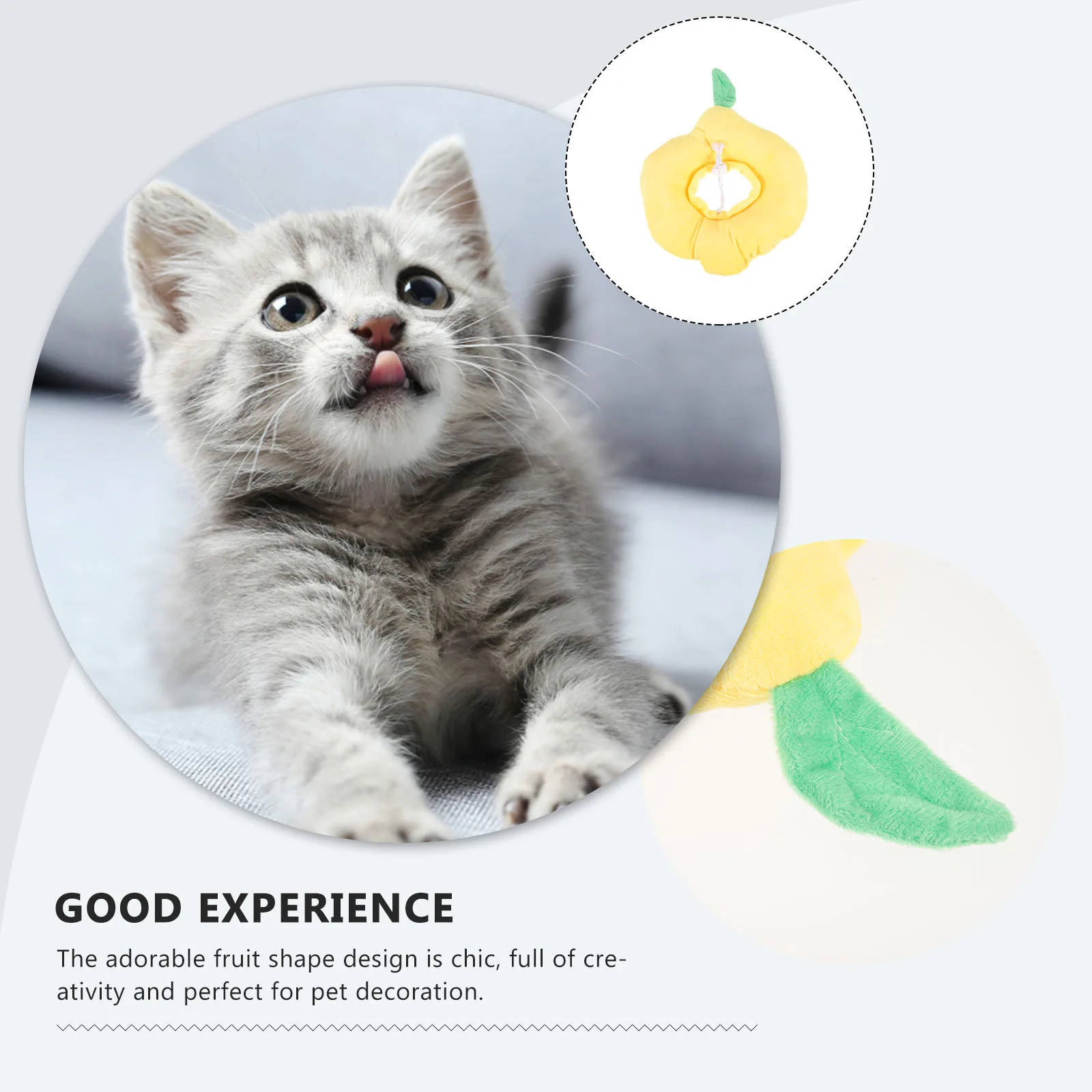 

Fruit Design Cat Recovery Collar Breathable Comfortable Cat Cone Collar for After Surgery Anti Bite Pet Neck Protective Cover