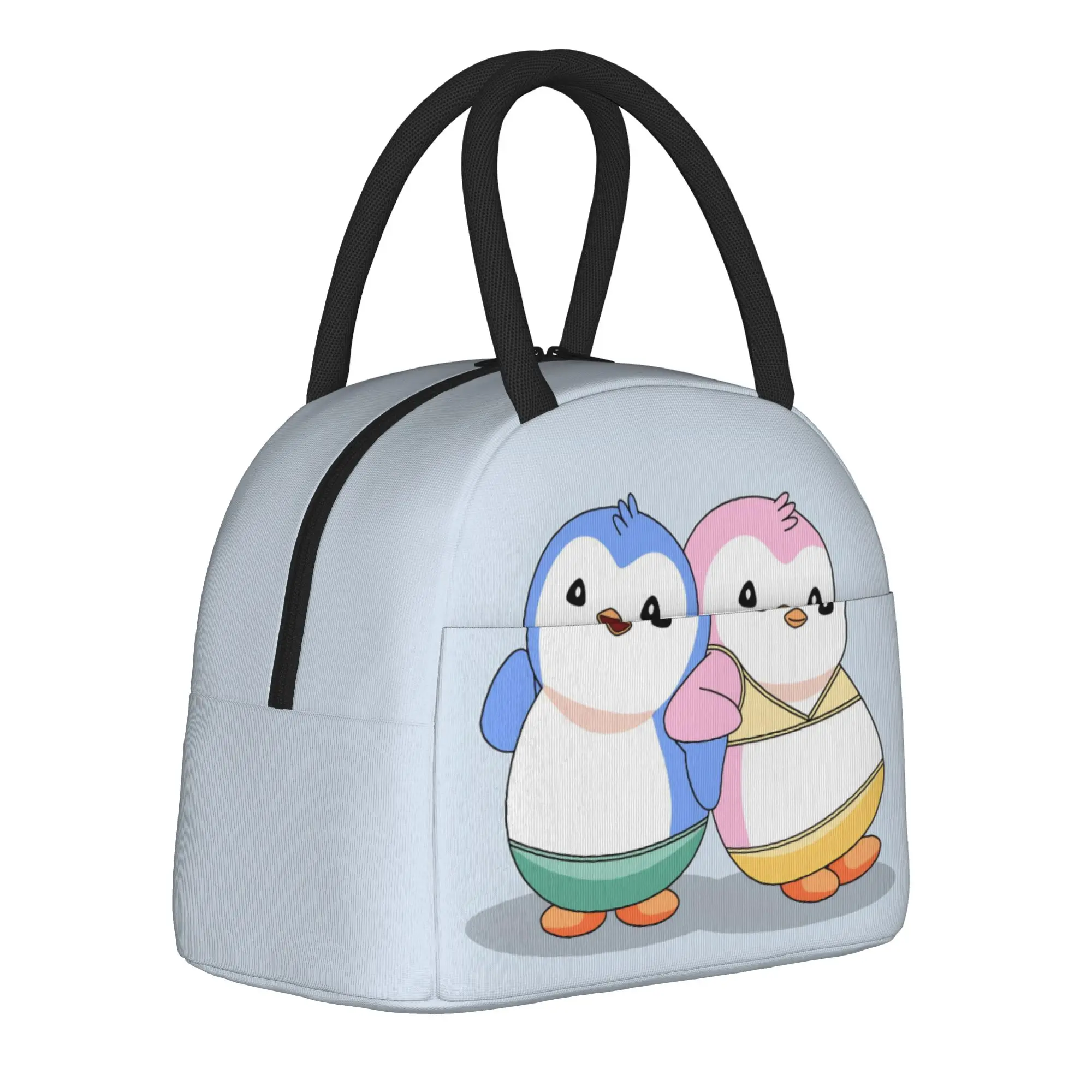 P-Pudgy Penguin Cute Couple Insulated Lunch Bag Portable  Meal Container Cooler Bag Tote Lunch Box Work  Travel Men Women