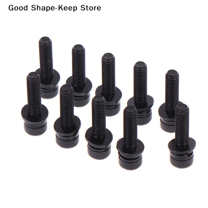 daily4/10Pcs M5*20mm Garden Power Tools Hardware Fasteners Hexagon Socket Bolt With Spring Pad And Flat PadDaily products