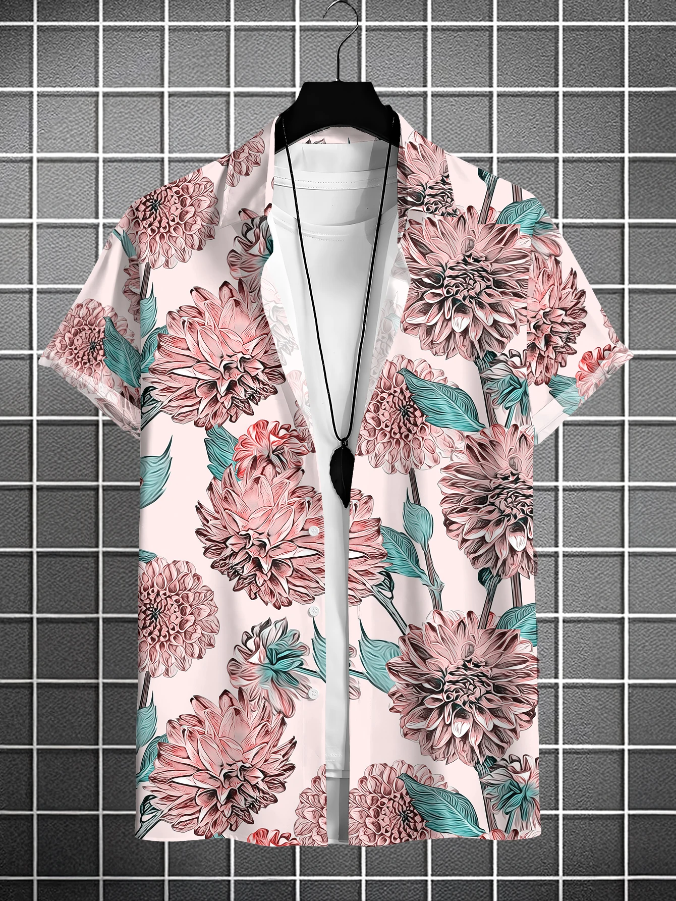 Summer Fashion Mens Hawaiian Shirts Short Sleeve Button Coconut Tree Printed Casual Beach Aloha Shirt Plus Size 5XL Hombre Ropa