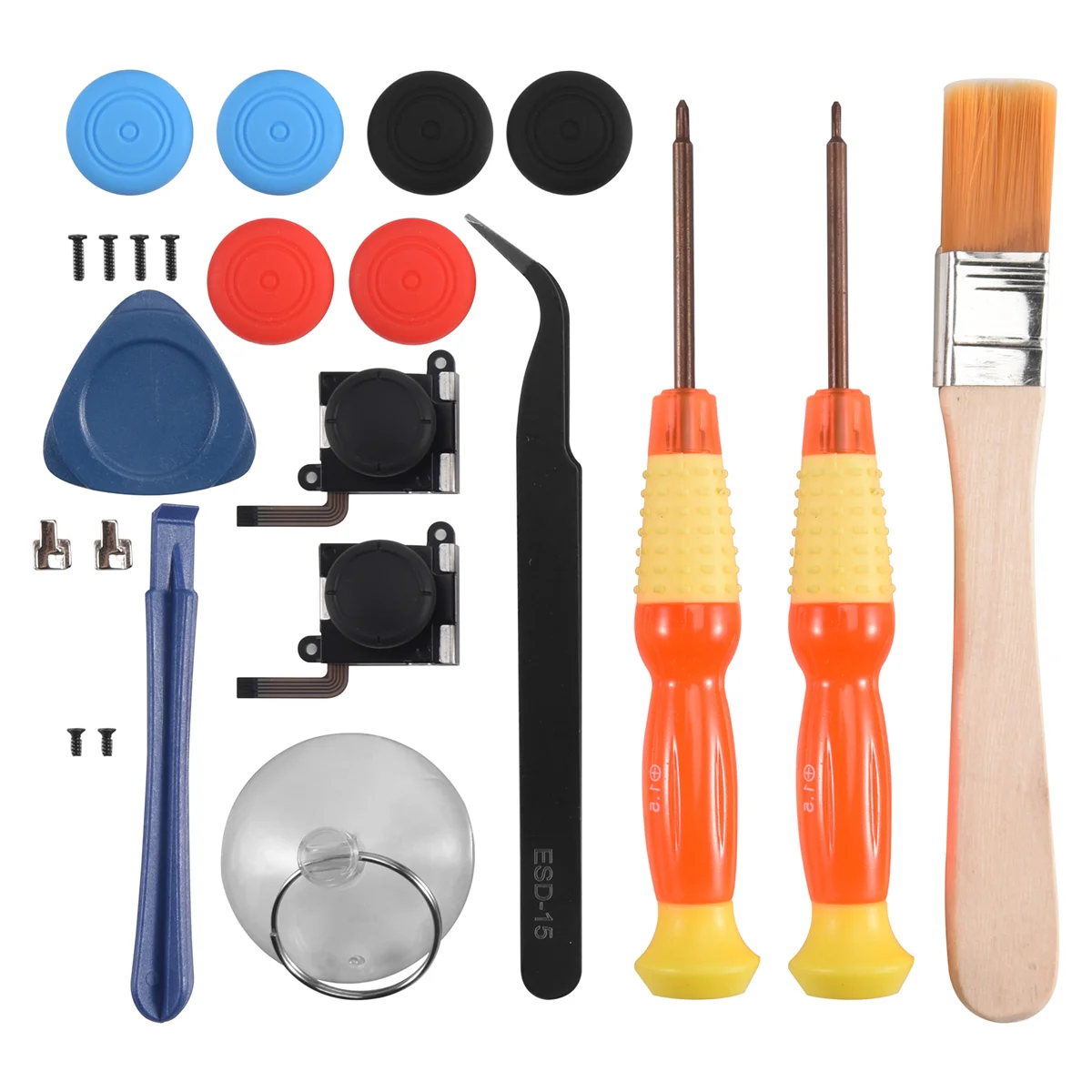 Kit de reparación de Joystick Joycon para Nintendo Switch, Kit de reparación de Joystick analógico, Con destornillador cruzado, 2 paquetes