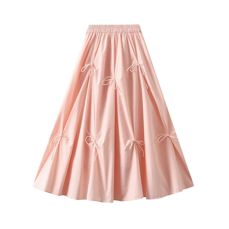 

Woman Fashion Elastic High Waist Skirts for Women Spring/summer 2025 New Slim Long Dresses Clothing Vintage Skirt Beach Casual
