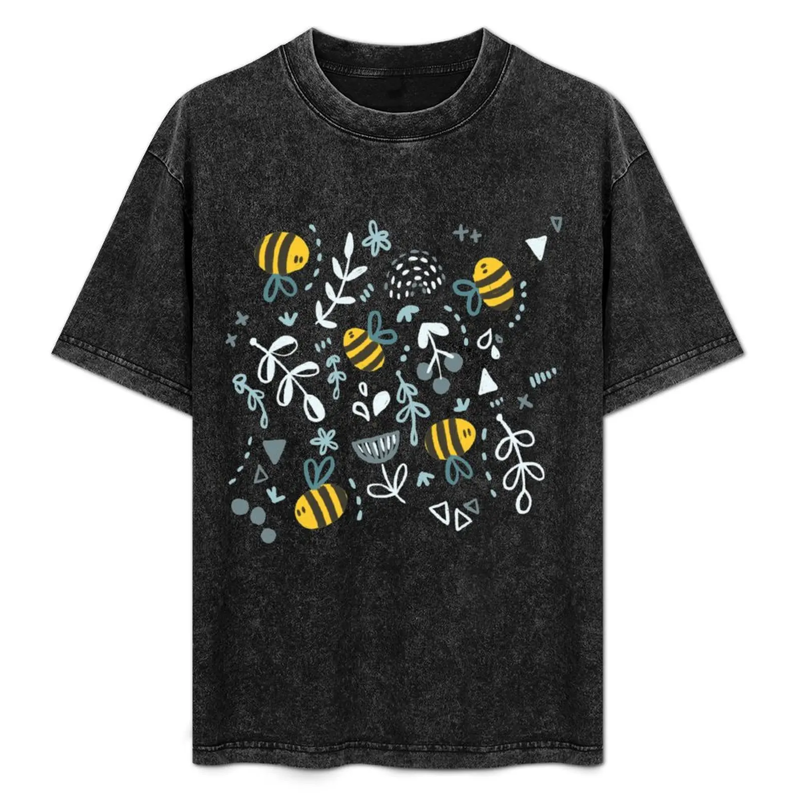 

Bees and flowers T-Shirt aesthetic clothes animal prinfor boys t shirt men