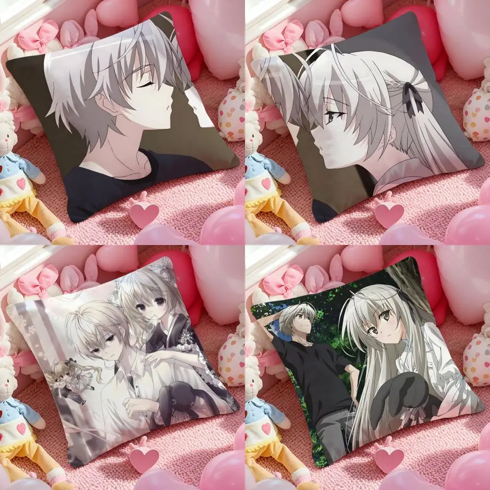 Anime Y-Yosuga no Sora Pillow Case Pattern Printed Pillowcase for Living Room Sofa Cushion Cover & Bedroom Decor