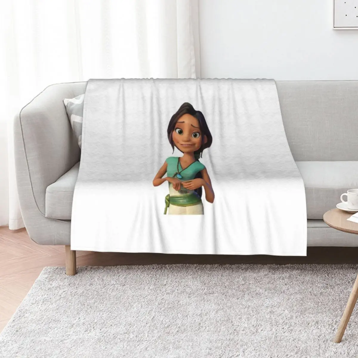 Dawn Betterman - The Croods A New Age Throw Blanket Plush Cute Plaid Large warm winter Decorative Sofa Luxury Blankets