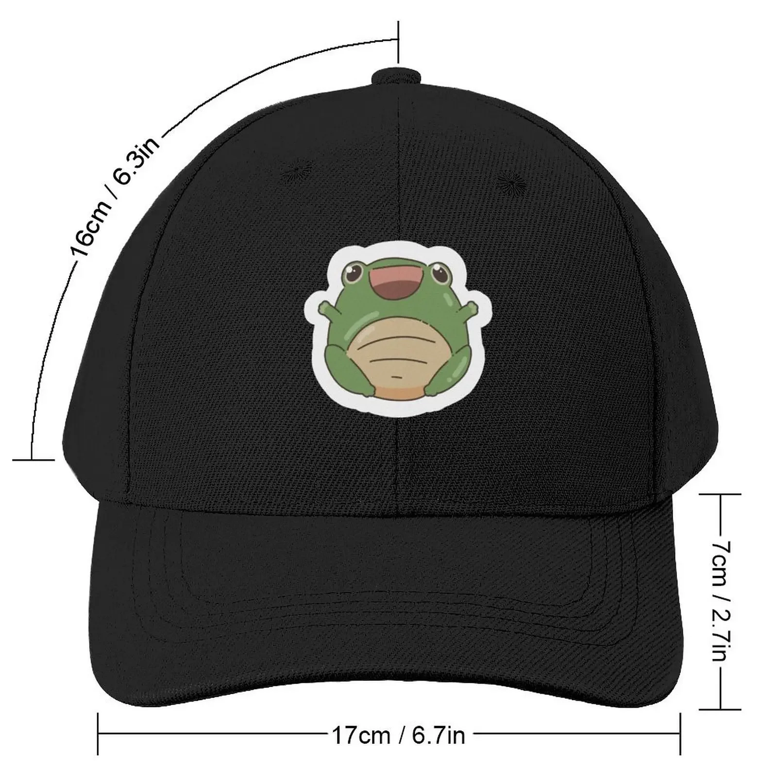 Cute Happy Little Frog Baseball Cap Vintage birthday cute Fashion Beach Caps For Men Women's