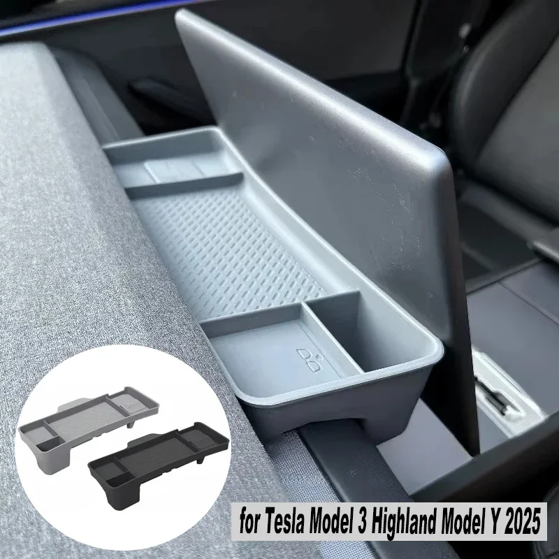

ETC Storage Box for Tesla Model 3 Highland Model Y 2025 Screen Rear Bracket Tissue Glasses Storage Organizer Tray Accessories
