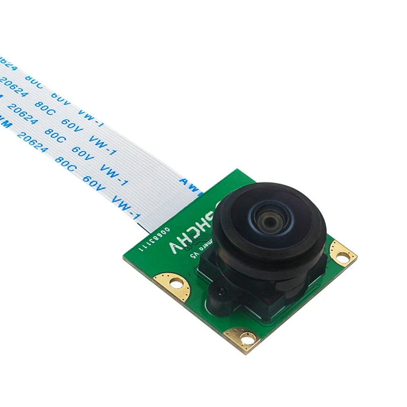 Мини-модуль камеры 8 МП IMX219 для Raspberry Pi 5, интерфейс MIPI-CSI 200 °   FOV с гибким кабелем Pi5