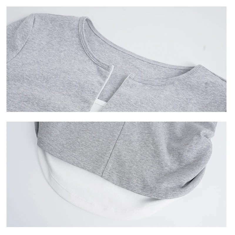 เสื้อเต้นรำสมัยใหม่สำหรับผู้หญิง เสื้อซิปสองชิ้นแบบสวมใส่สบาย สไตล์ใหม่สำหรับฤดูใบไม้ร่วง ชุดเต้นแจ๊สสำหรับวัยรุ่นและผู้ใหญ่