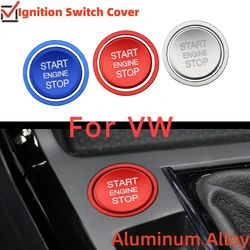 2pcs Car Ignition Engine Push Start Stop Button Switch Cover Sticker for Volkswagen VW Golf 7 GTI R Jetta CC Troc Touran Arteon