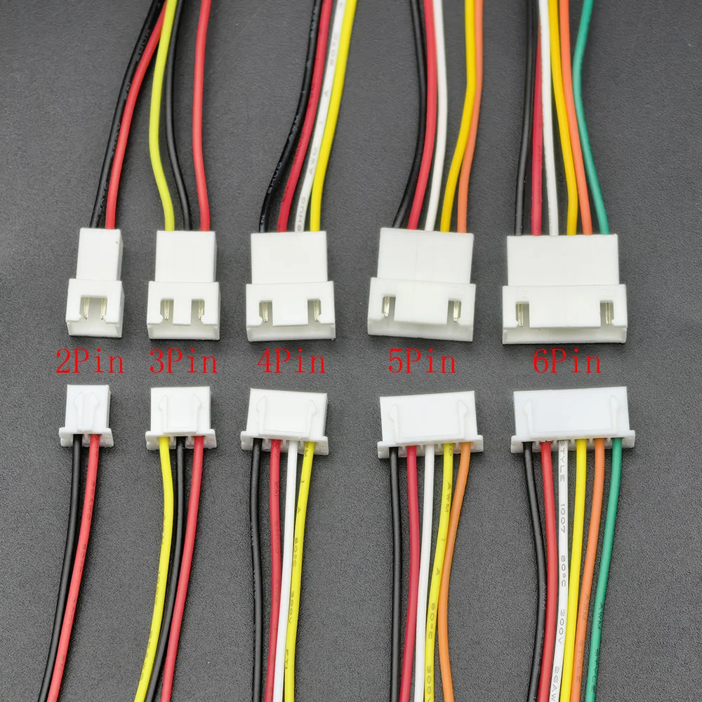 5 Pairs JST XH-2.54 XH 2.54mm Pitch 2/3/4/5/6 Pins Plug Male and Female Socket Wire Cable Connector 10/20CM 26AWG Extension Lead