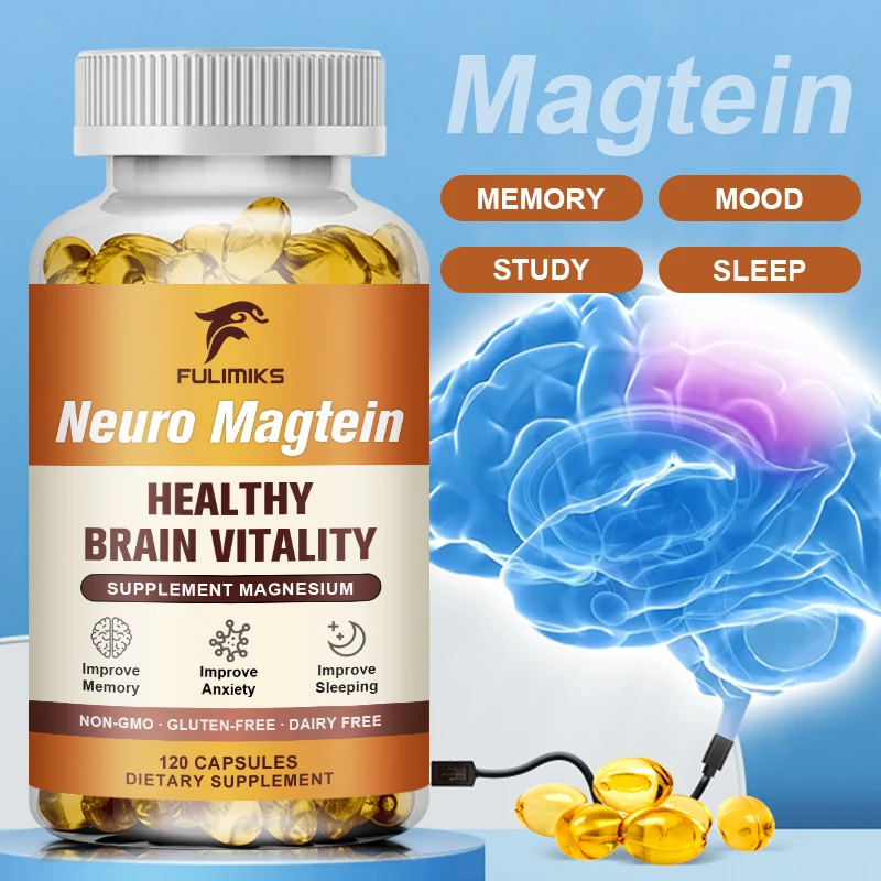 Neuro Magtein, Magnesium L-Threonate - Ultra Absorbable Magnesium, Helps Enhance Memory, Focus, and Overall Cognition