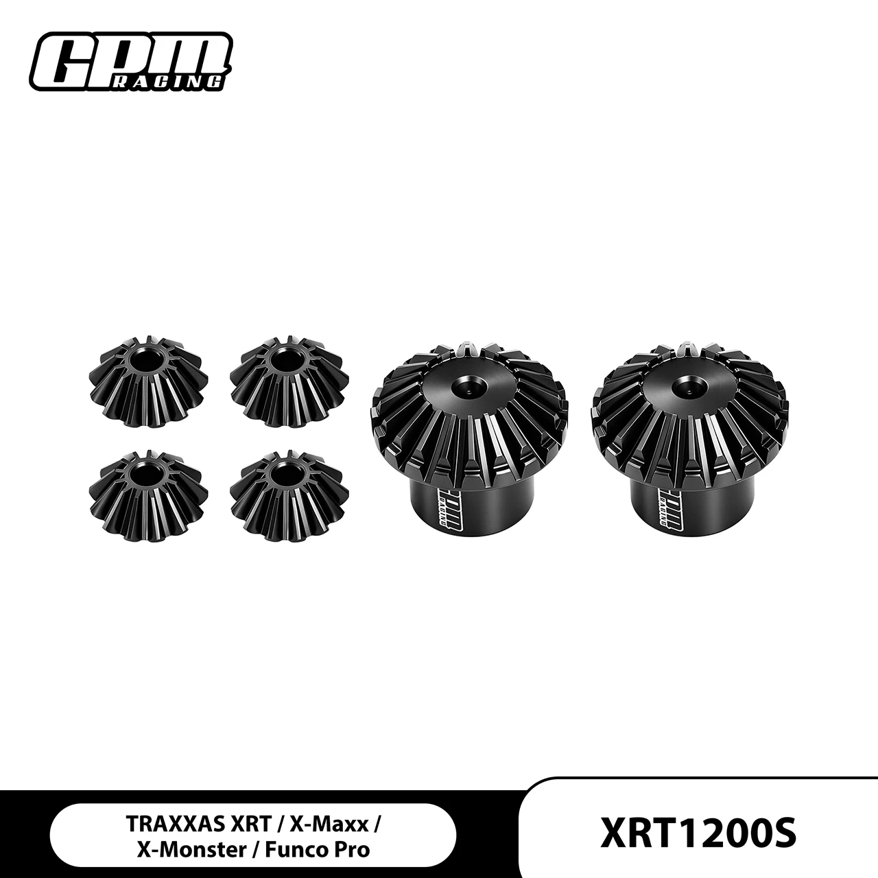 GPM Carbon Steel Front/Middle/Rear Differential Gear Set 78086-4 TRAXXAS 1/6 XRT X-MAXX 7782