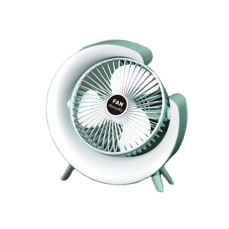 Vlag LED Multi-Color Desktop Fan, Ambient Light, USB Charging, Adjustment Of Large Air Volume, Silent Small Electric Fan