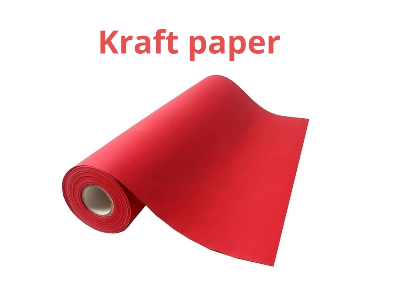 Red Kraft Paper Roll Recyclable Paper Perfect for Wrapping, Craft, Packing, Floor Covering, Dunnage, Parcel Etc.