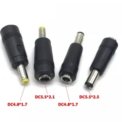 DC Power Converter Plug DC5.5x2.5 mmTo 4.8X1.7mm Female 4.8*1.7mm Male to 5.5*2.1mm Adapter For HP Laptop Computer DC Jack