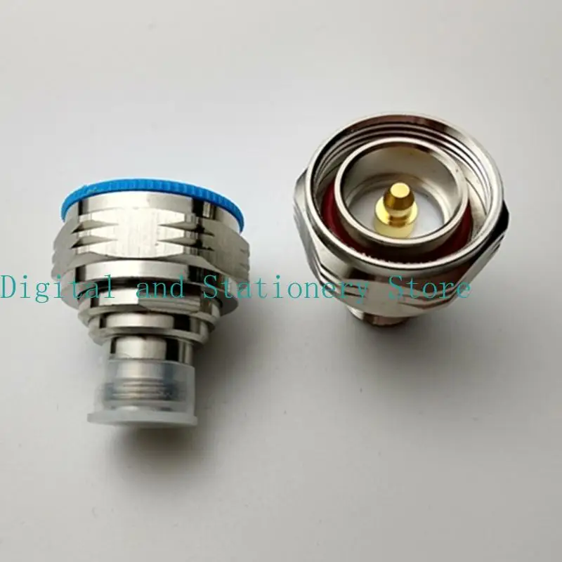 

Y1UB L29 7/16 DIN Male to N Female Plug Cable Connectors Socket Port Straight Coaxial Connectors Adapter for Networking