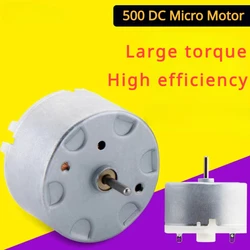 RF-500TB-12560/14415/18280 Mini 500 Electric Motor Micro 32MM Round Spindle Motor DC 6V 12V 5700RPM Presious Metal Brush Motor