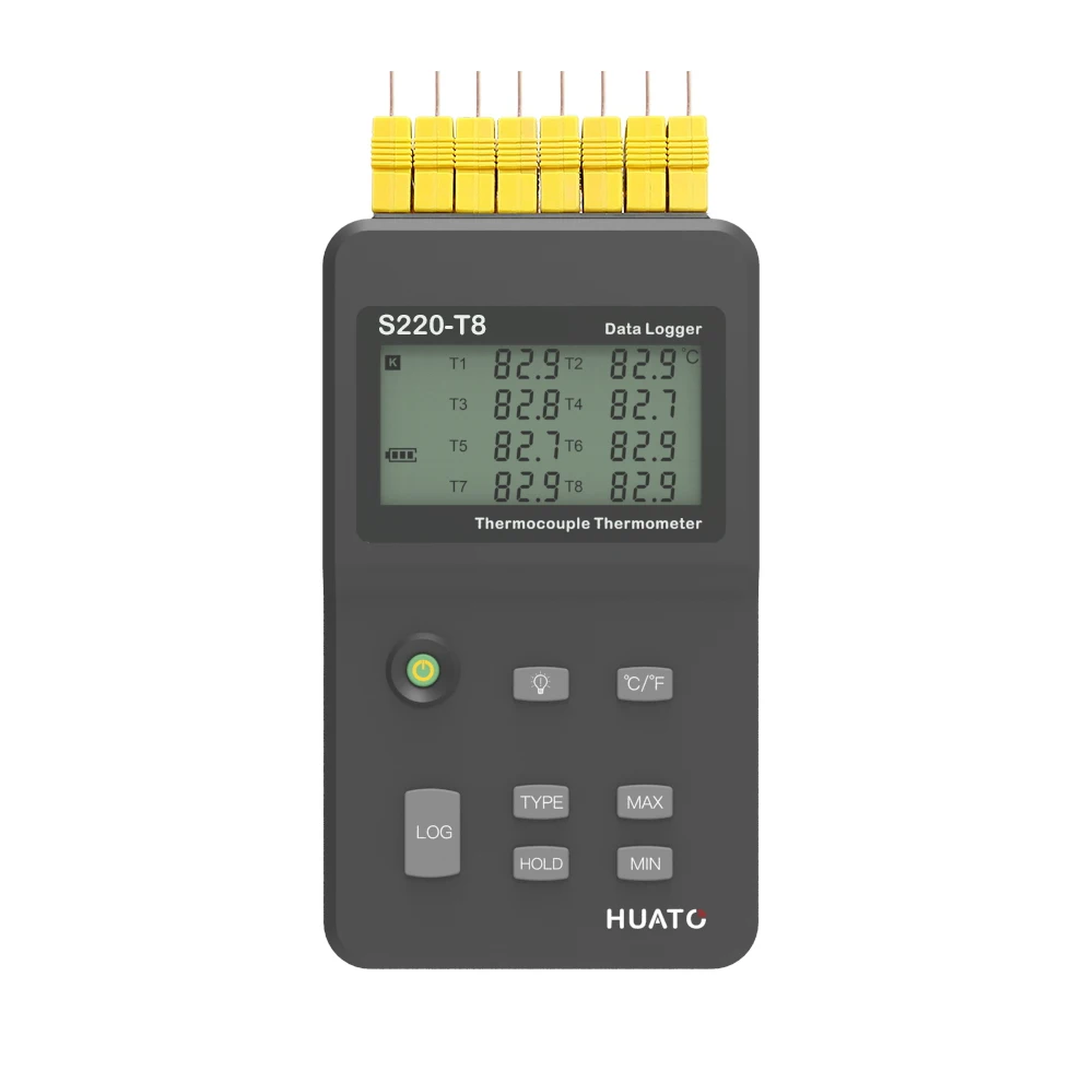 Thermal Measuring Instrument 8 Channel S220-T8 Thermocouple Data Logger Laboratory Incubator