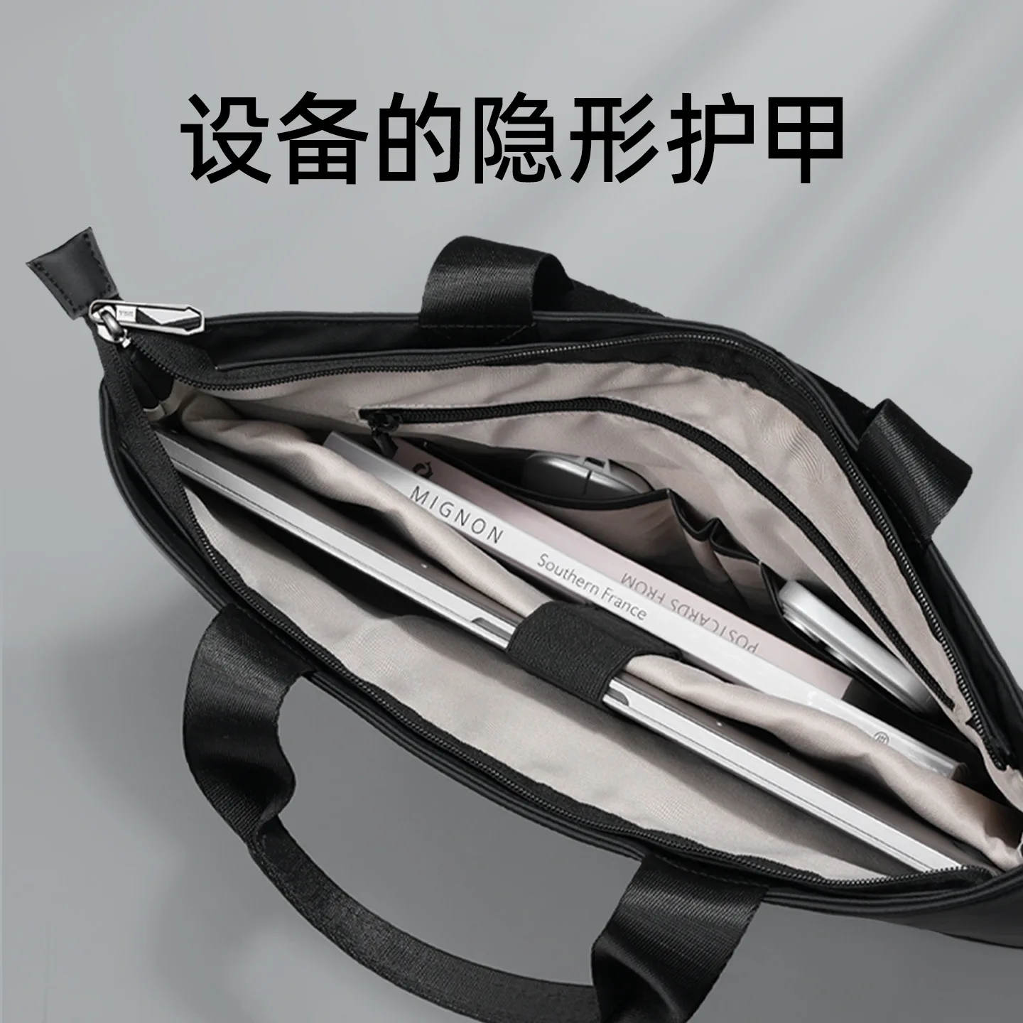 حقيبة أفقية، تخزين كمبيوتر 15.6 بوصة، حافظة واقية ذات سعة كبيرة مضادة للسقوط والصدمات، حقيبة عمل