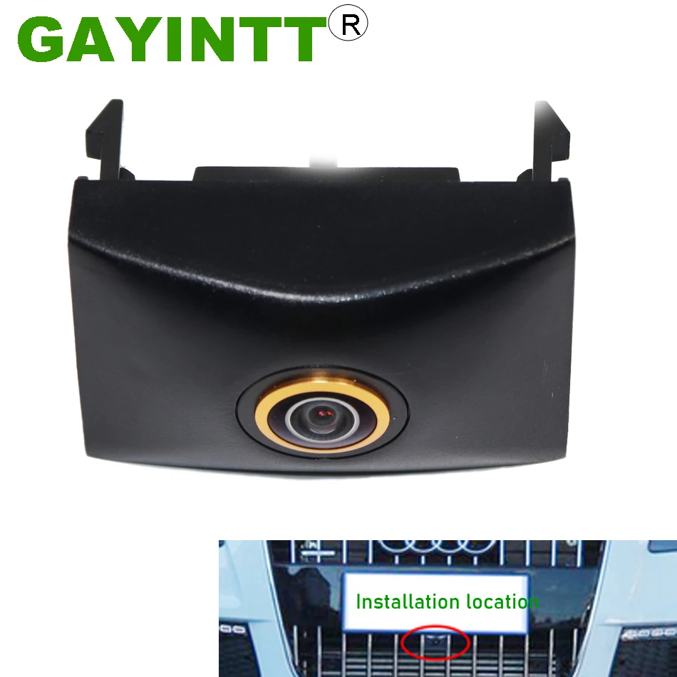 

GAYINTT 170° Car Front View Camera for Audi Q7 4L Facelift 2010 2011 2012 2013 2014 2015 Waterproof Night vision Vehicle