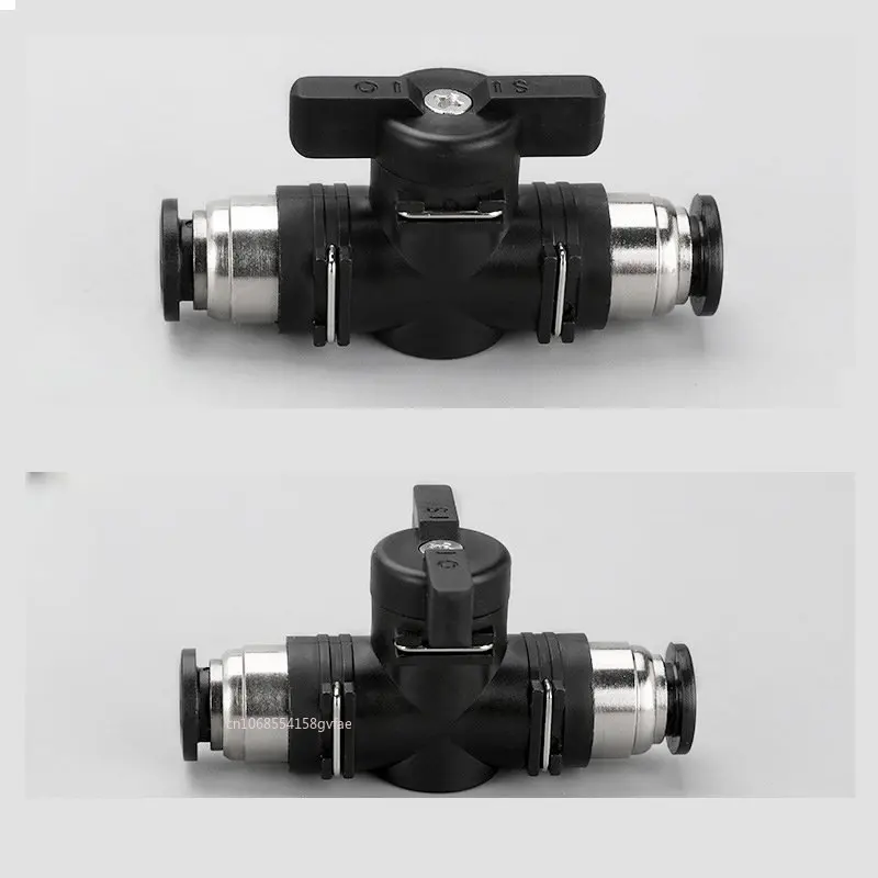 BUC HVFF Air hand valve 4mm 6mm 8mm 10mm 12mm Pneumatic Push In Quick Joint Connector  To Turn Switch Manual Plastic Controller