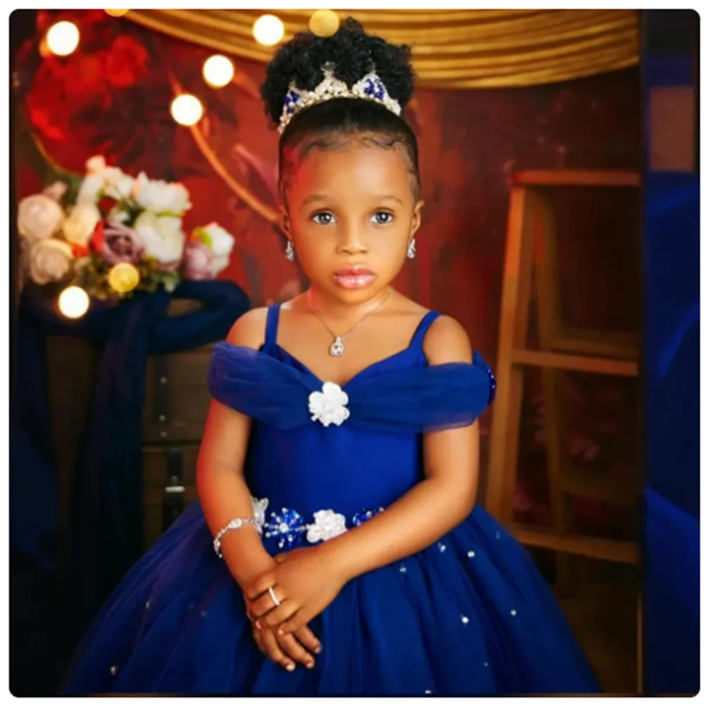 Adorable vestido de niña de flores con perlas burdeos, tirantes finos, tul de boda, vestido de desfile de belleza para niña pequeña, eucarístico