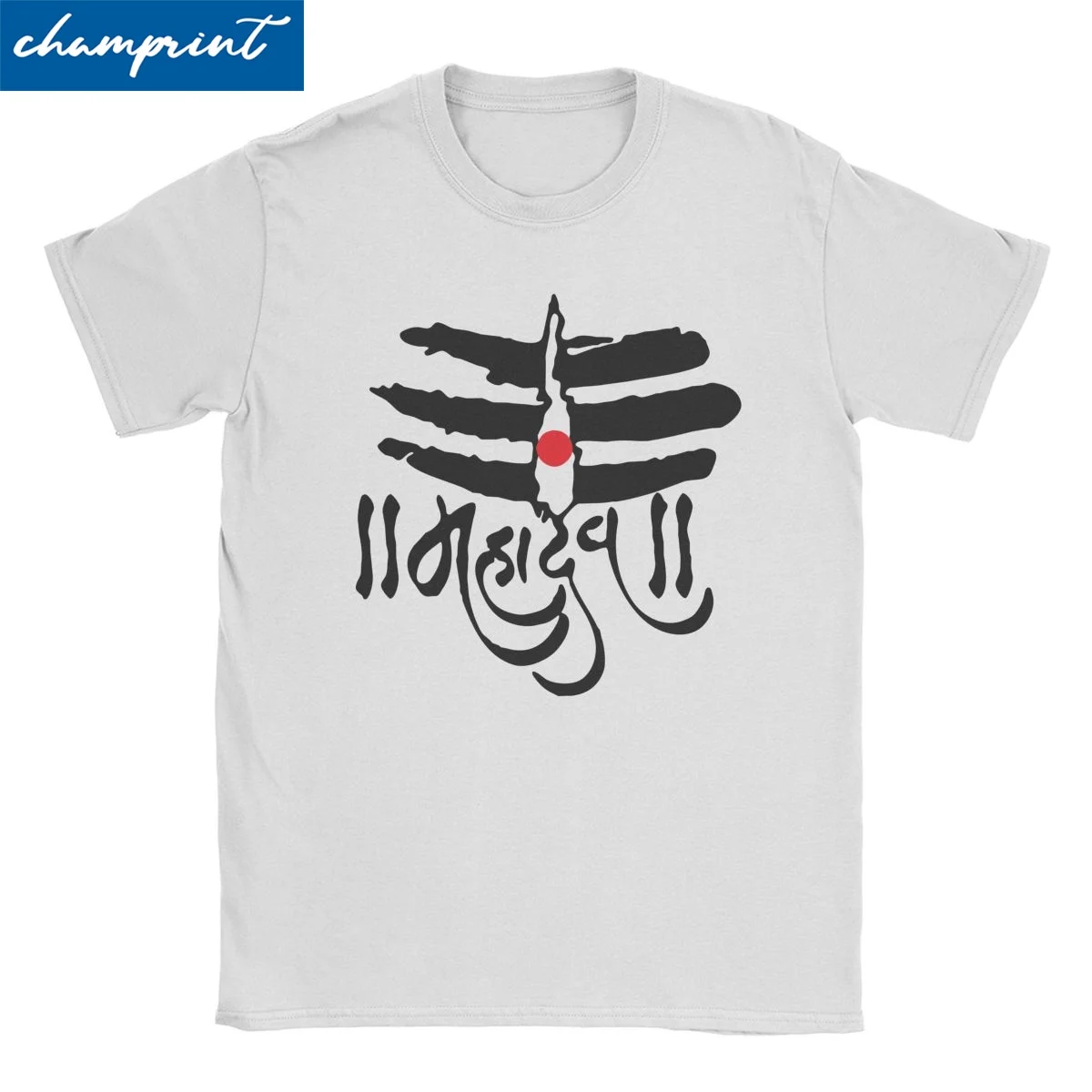 Men Women's T-Shirts Mahadev God Shiva Trisul Hinduism Cotton Tee Shirt Hindu Ganesha India Lingam T Shirt Round Neck Clothing