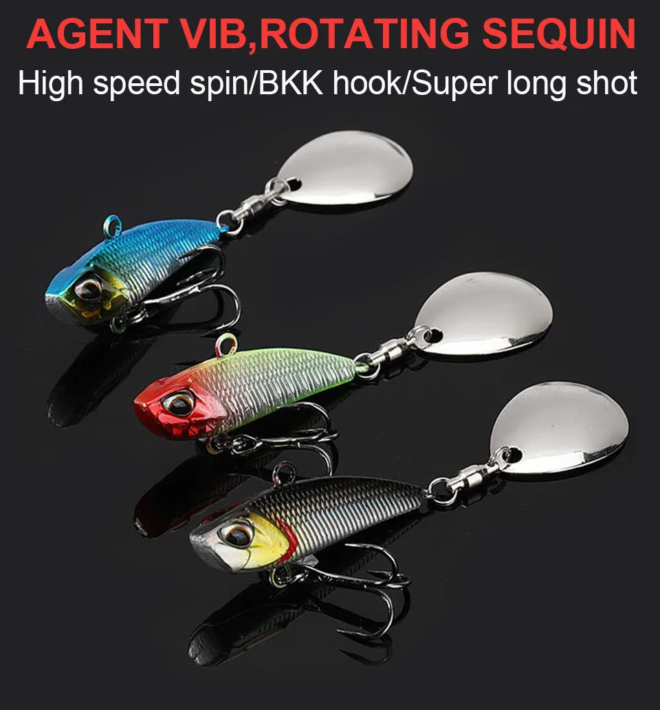 WALK FISH 7g 11g 15g 21g Spinner Köder Metall VIB Angeln Köder Rotierenden Schwanz Vibration pailletten Japan Wobbler Trolling Köder Pesca – Detail 2