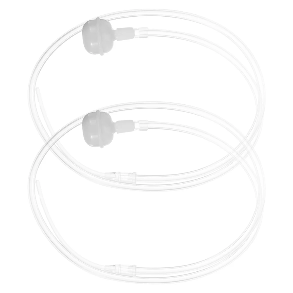 2 Pcs Breastfeeding Aid Lactation Support Tube Plastic Tubing Straw Accessories Milk Supply Nursing Supplementer White Newborn