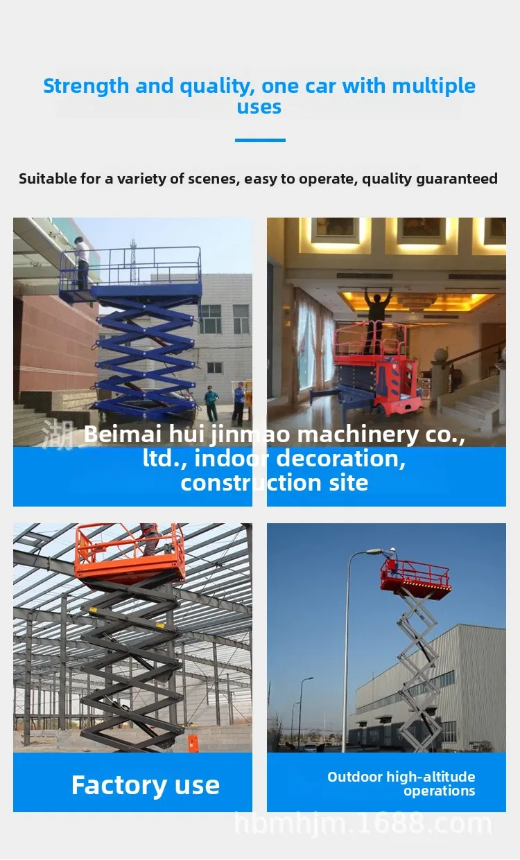 Customized Self-propelled Scissor Lifting Platform Easy Operation Electric Drive Scissor Lift Construction Manufacturing Lifts