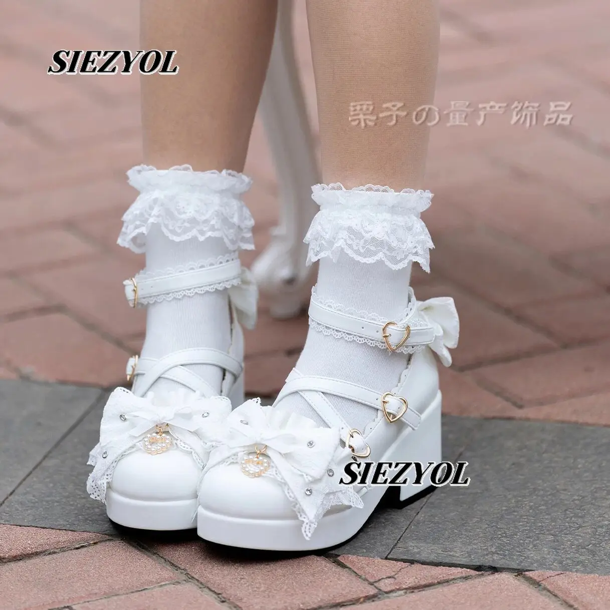 Japanese Style Fashion Double-layer Lace Solid Color Short Cotton Socks Versatile Lolita Sweet and Cute Girls White Socks