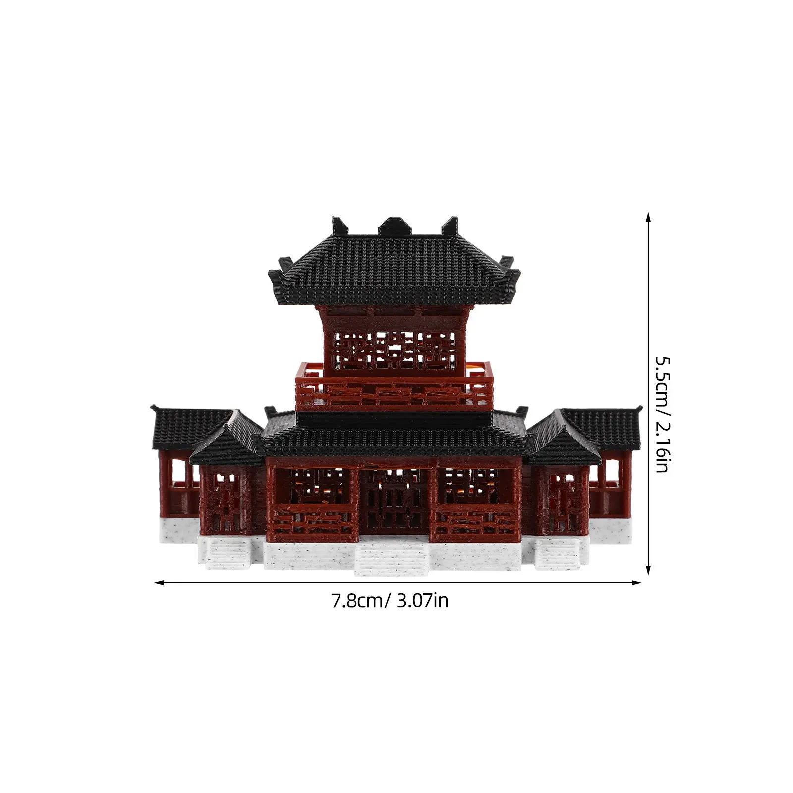 Miniature Pavilion Hexagonal Pavilion Ornament Ancient Style Compact Size Desktop Zen Garden Fairy Garden Mini Pagoda Decoration