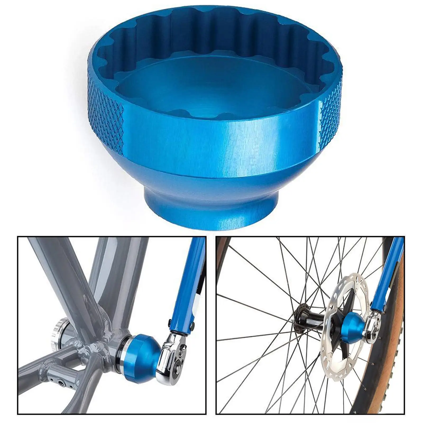 1x Bbt-69 2 16-Notch Repair 44mm Bottom Bracket Tool for Bicycle Repair Shop