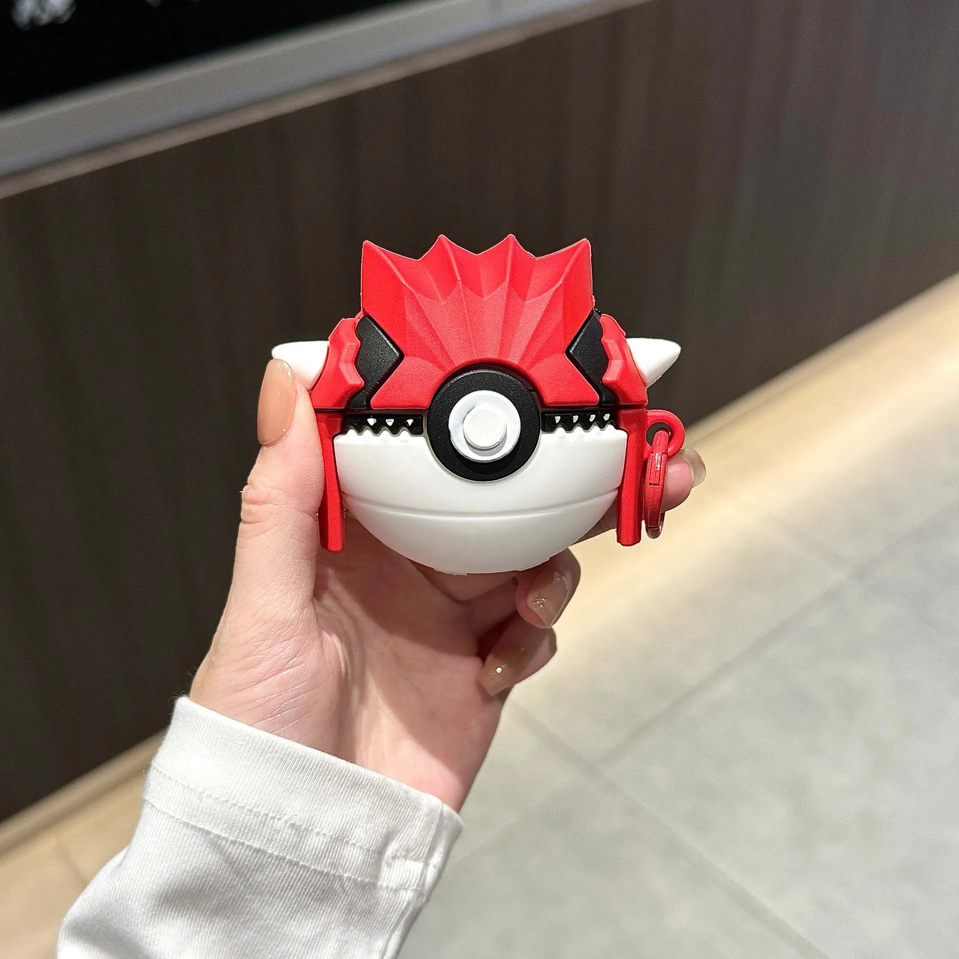 For Airpods Pro 3 Case 2025,Ball Groudon 3D Cartoon Anime Shockproof Earphone Cover For Airpods 4 3 2 1 Case Cover Funda