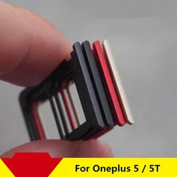 Oneplus 5 5T One Plus 5 용 Sim 카드 어댑터, 무광택 광택 트레이 소켓 슬롯 홀더 칩 서랍 수리 하우징 부품