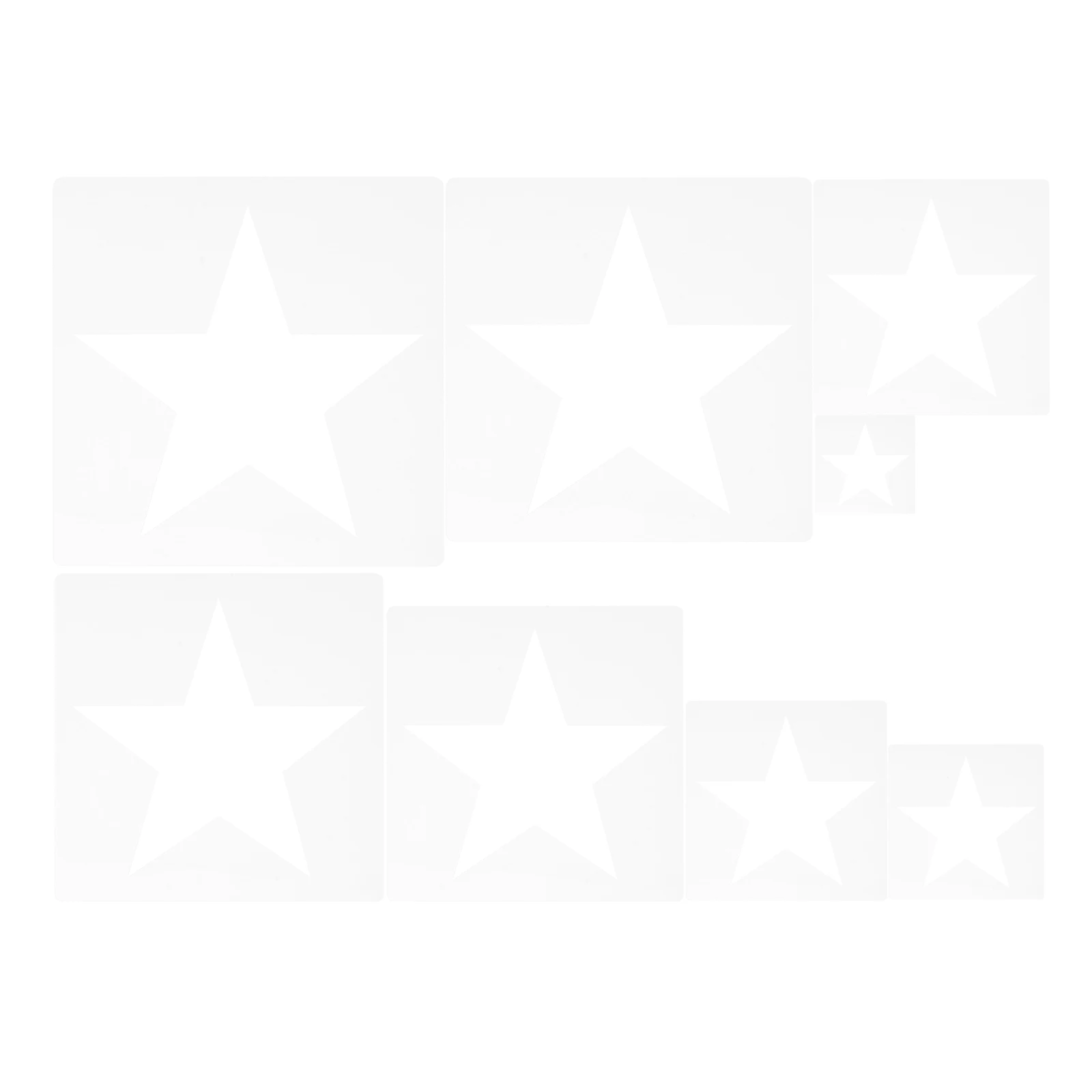 

8pcs Painting Templates Stencils Reusable Durable Safe DIY Drawing Decorative Supplies Spraying Patterns