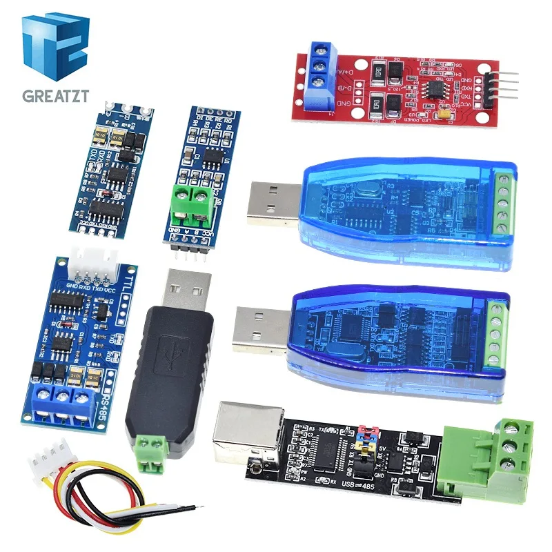 TTL Turn To RS485 Module Hardware Automatic Flow Control Module Serial UART Level Mutual Conversion Power Supply Module 3.3V 5V