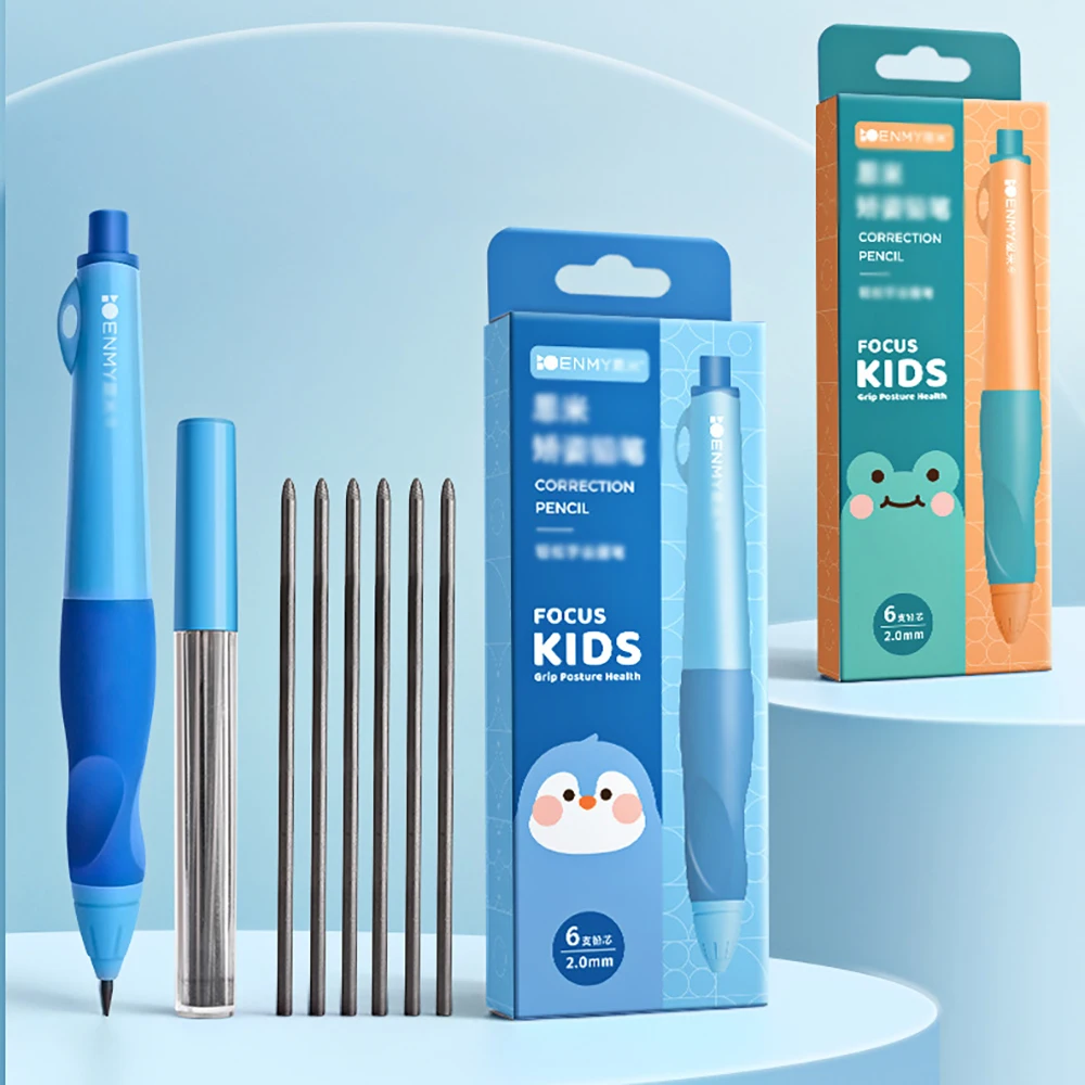 Elementary school correction automatic pencil, continuous core, practice calligraphy correct posture pencil