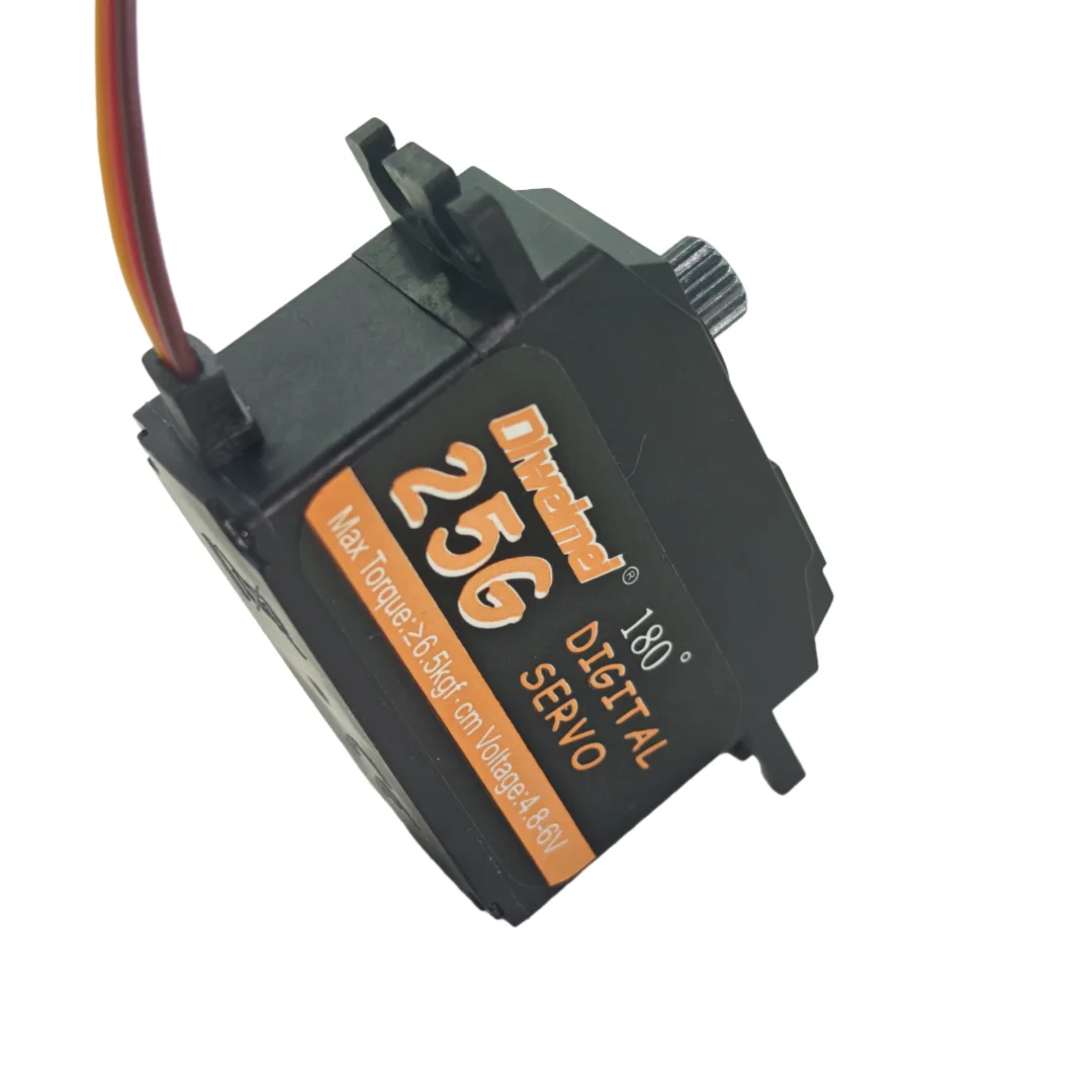 25g Servo 180° Digital Servo Metal Gear High Torque 4.8V-6.0V 5kg-6.5kg for RC Airplane Car Boat Robot Helicopter-Dlweimei