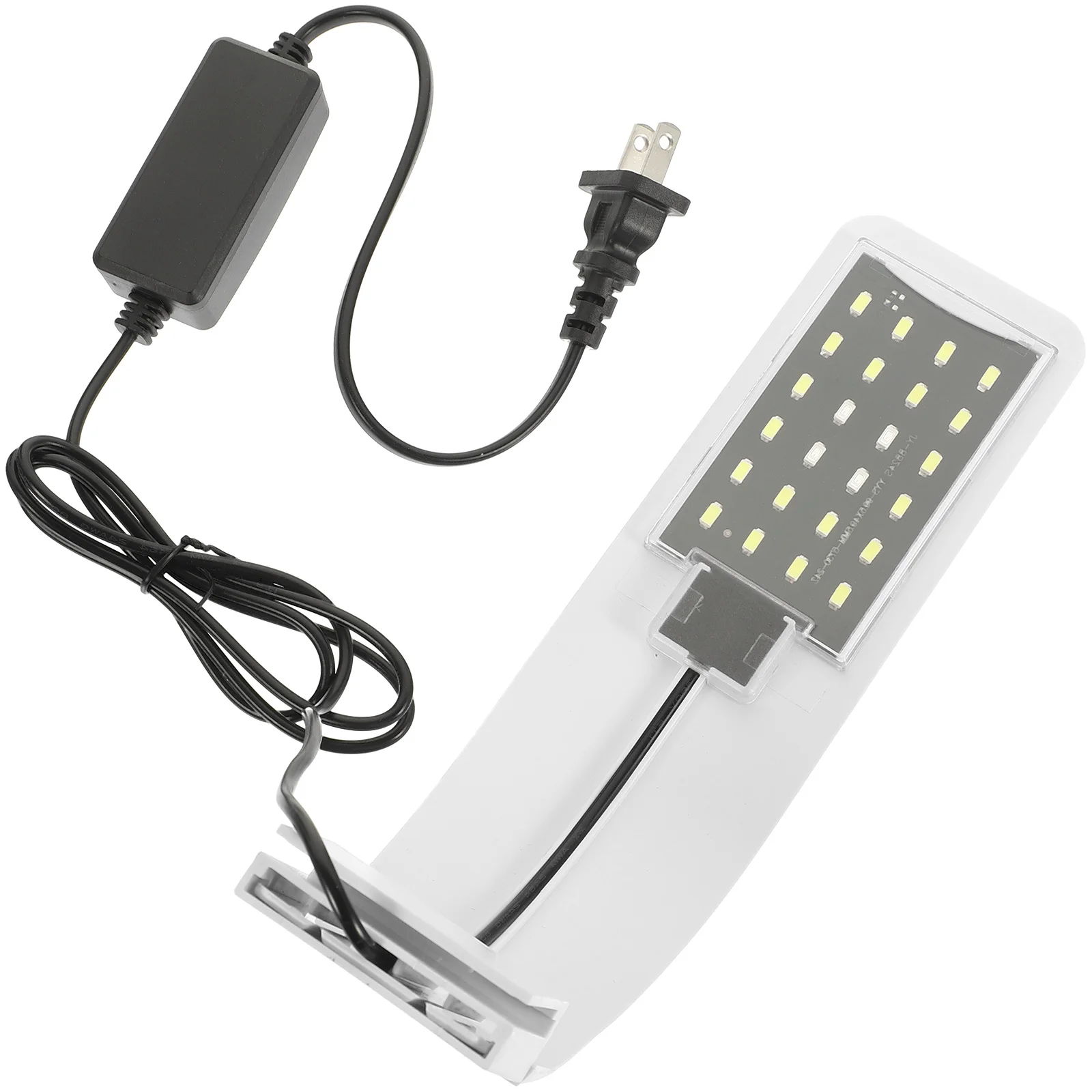 

LED Aquarium Light Clip White Waterproof Bright Fish Tank Lamp for Plant Growth and Night Decor Waterproof Fish Tank Lamp