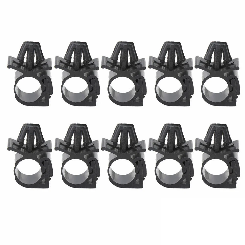 30pcs Black Car Wiring Fasteners Plastic Harness Lock Clips for Managing Wires Cables and Flexible Hoses Indoors